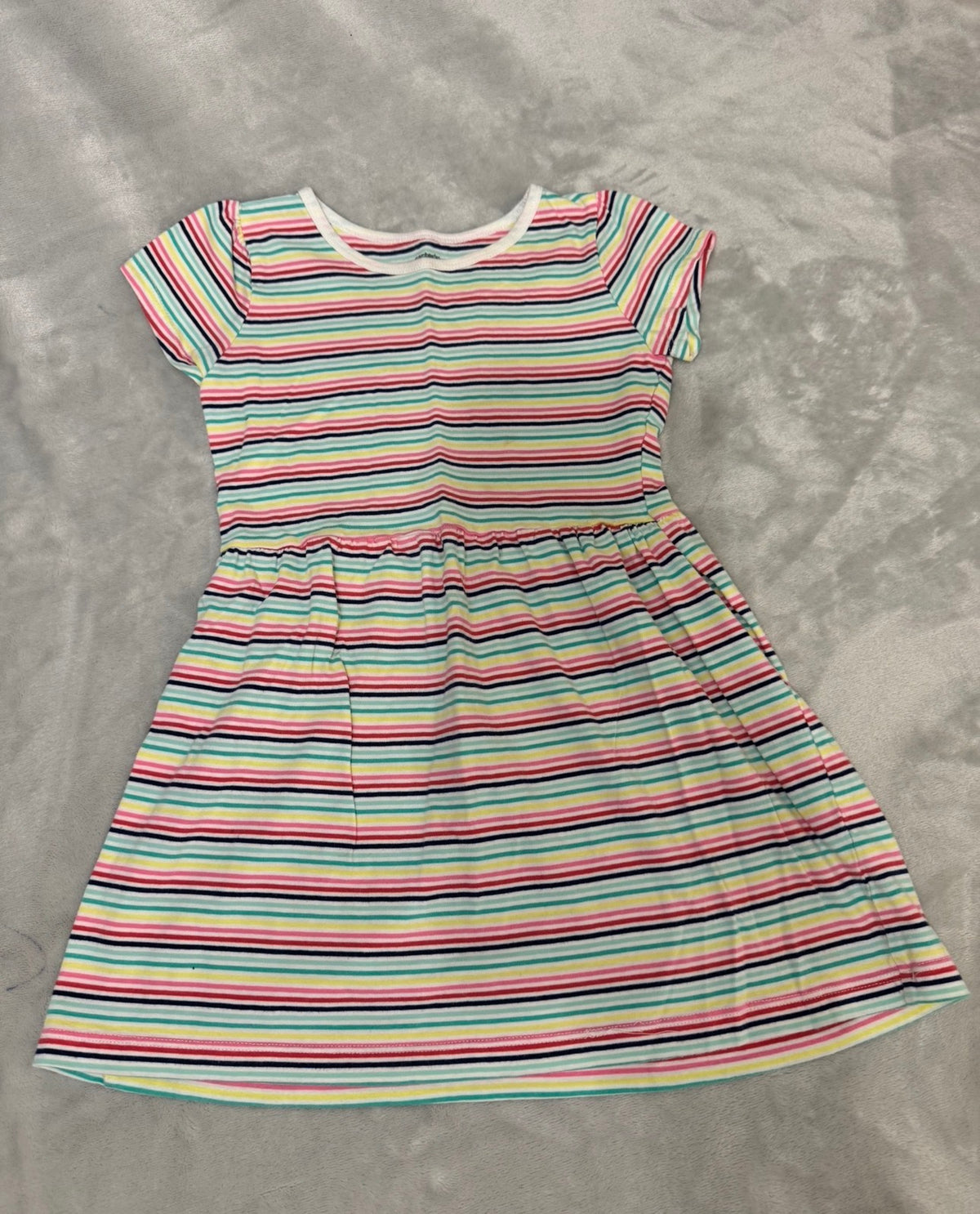 Carters rainbow stripe Dress - size Youth - 4 (XS)