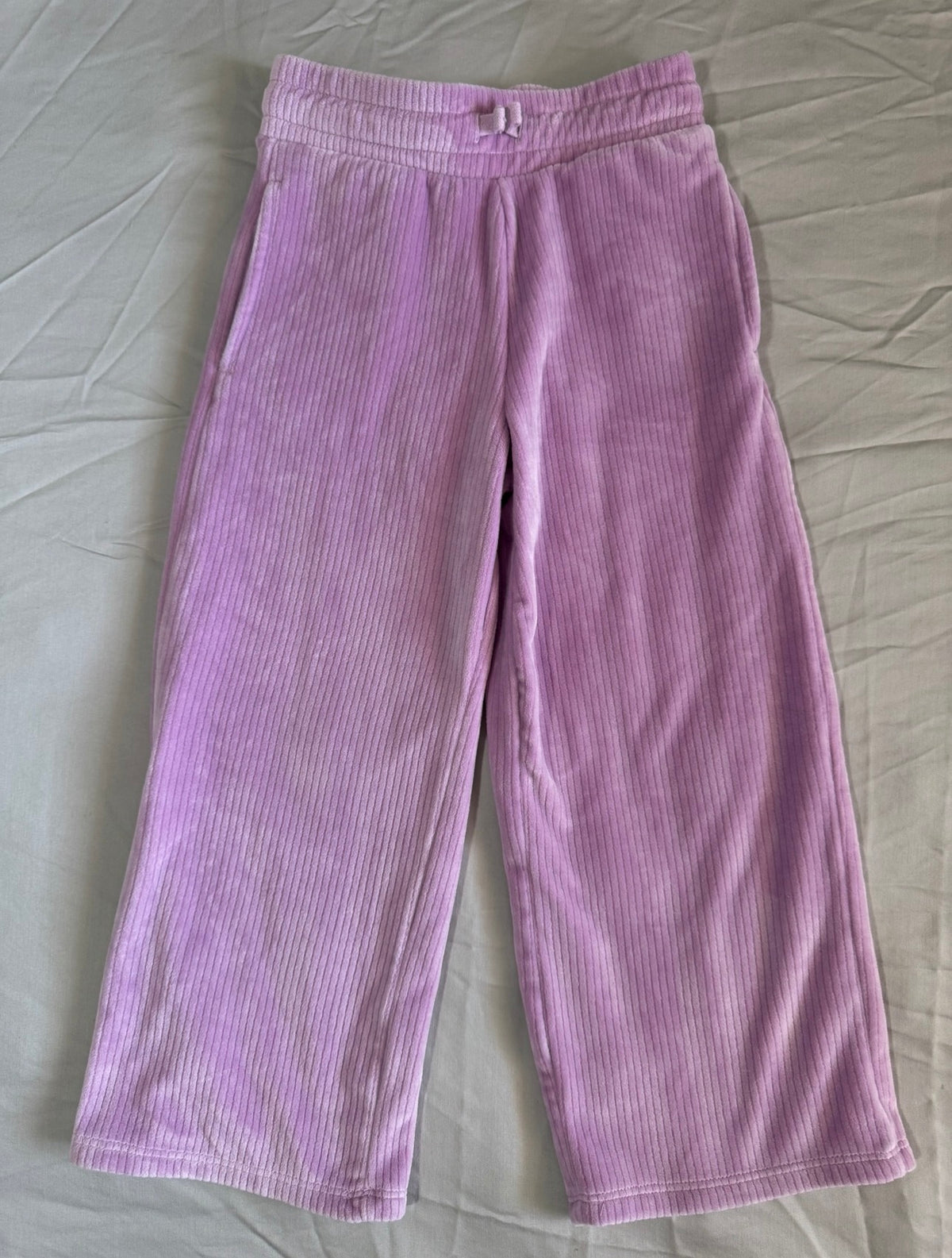 Velour wide leg pants - size Youth - 6 (S)