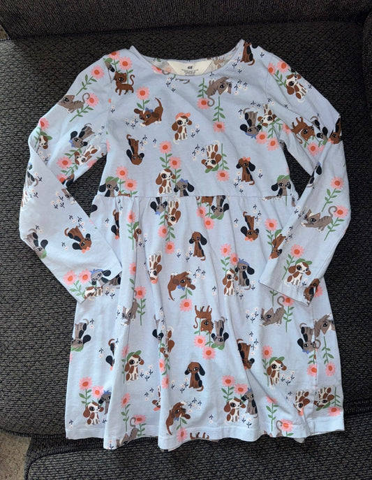 H&M dress dogs & cats - size Youth - 6 (S)