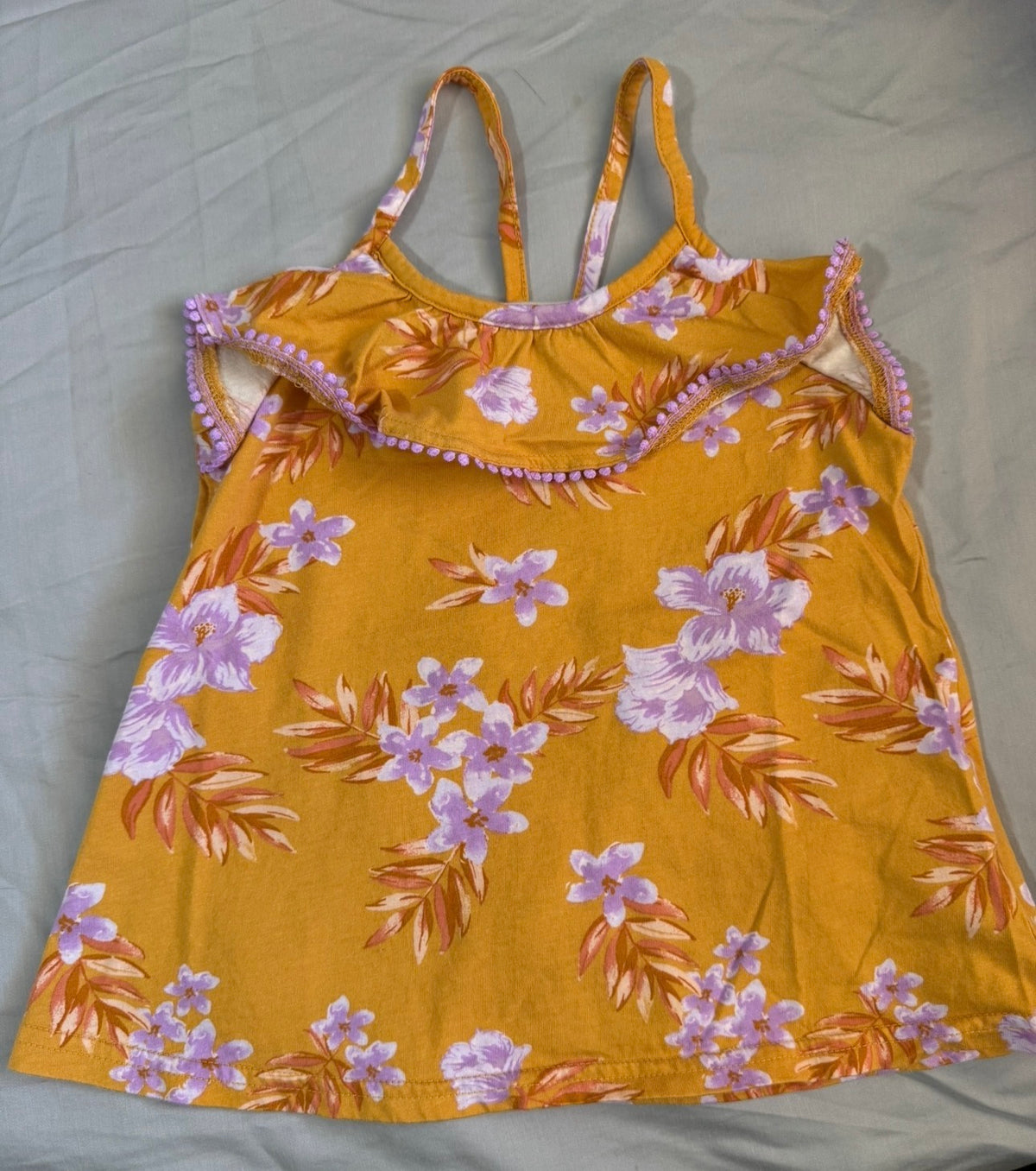 Osh Kosh floral tank top - size Youth - 7 (S)