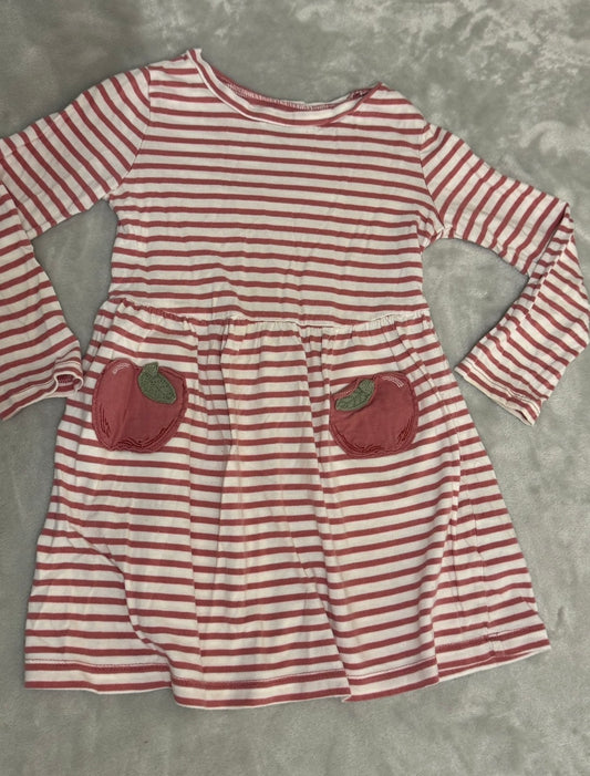 Carters striped apple Dress - size Toddler - 4T