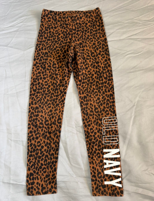 Old Navy cheetah legging - size Youth - 6 (S)