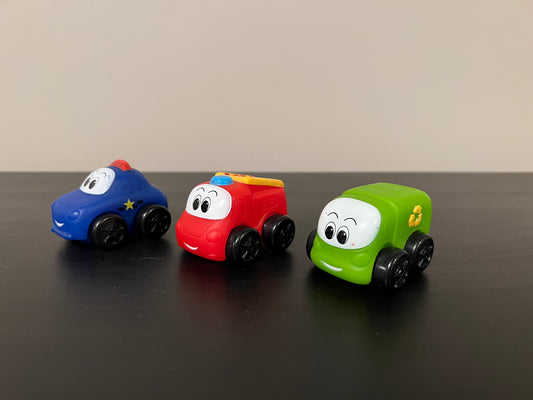 Set of 3 small trucks Great for toddlers!