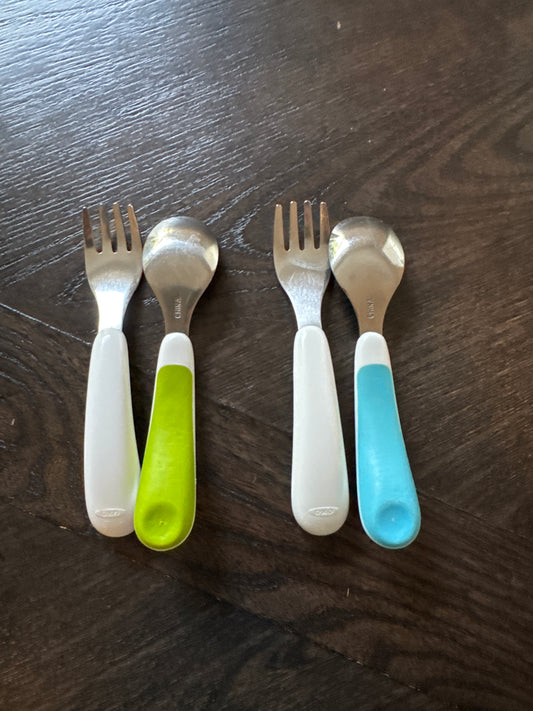 Toddler Utensil Sets Oxo VGUC two sets