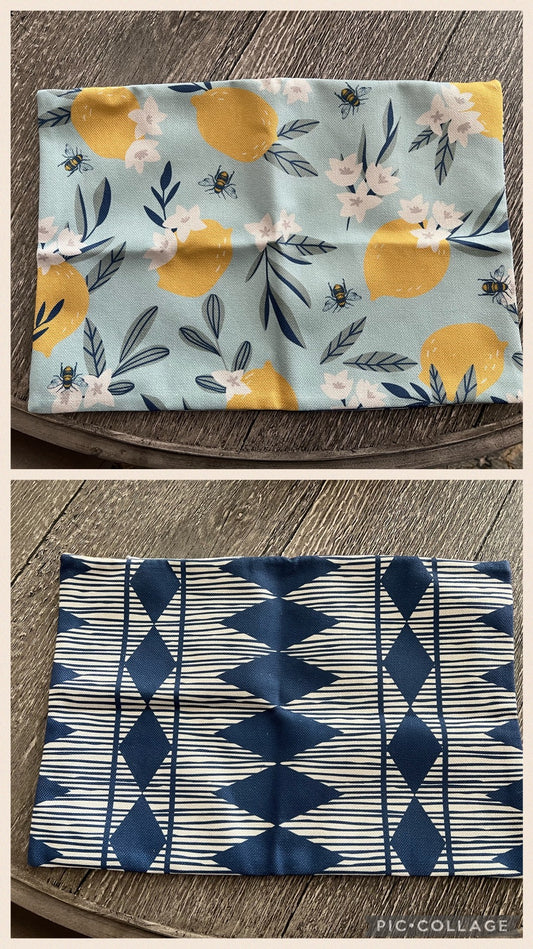 Pillow Cover-Reversible Fits 12x18 pillow