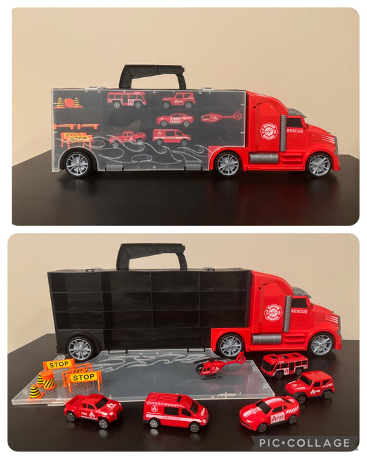 Fire Carrier Truck Set Multiple pieces