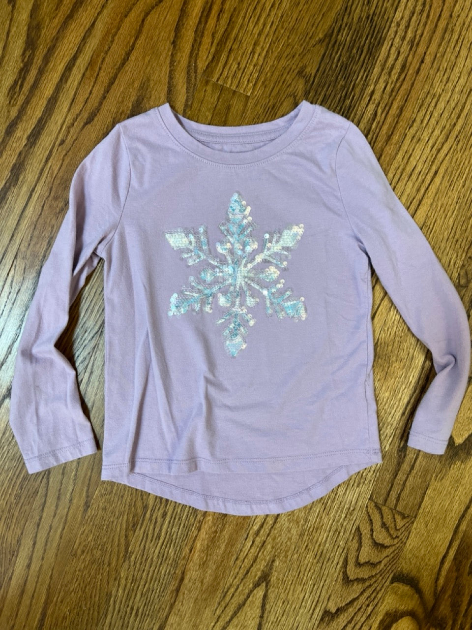 C&J Snowflake LS XS 4/5 Sequin GUC - size Youth - 4 (XS)