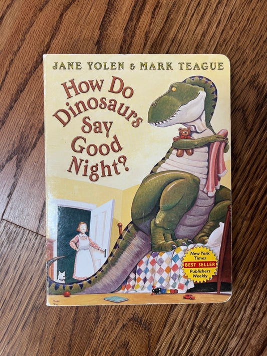 Dinosaurs Say Good Night Board Book VGUC