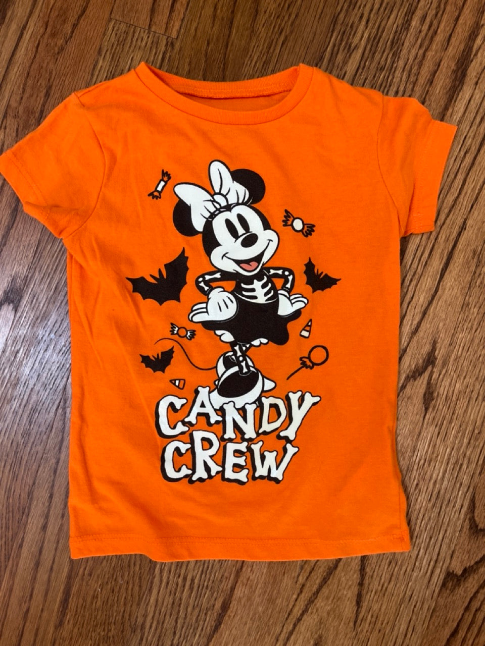 Minnie Halloween SS GUC Glow in the Dark - size Toddler - 3T