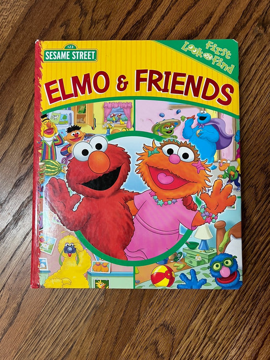 Elmo Look and Find Large Hardcover GUC