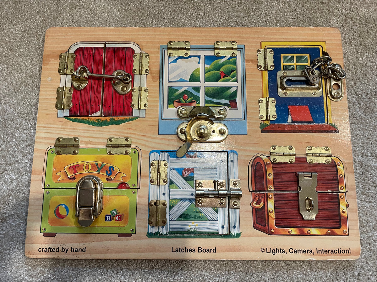 Wooden Latches Puzzle Crafted by Hand