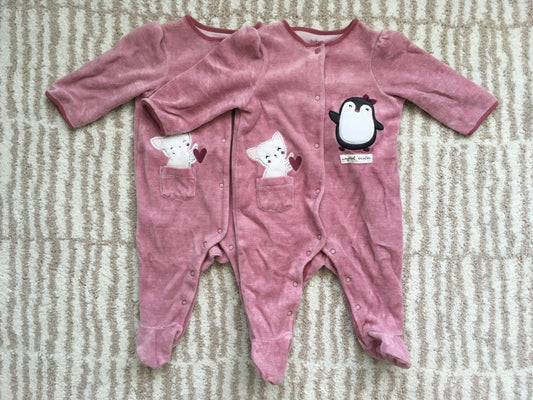 Bodysuits like new, minimal use - size Month - 3-6 / 6M