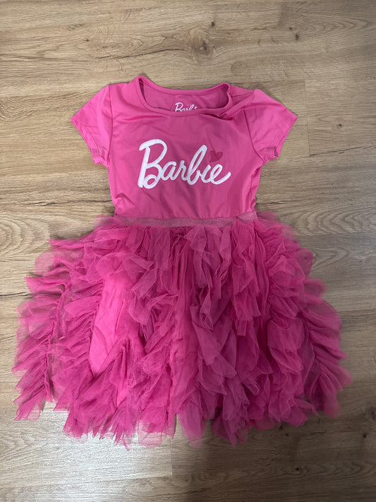 Barbie tulle dress pink GUC 6x - size Youth - 6 (S)