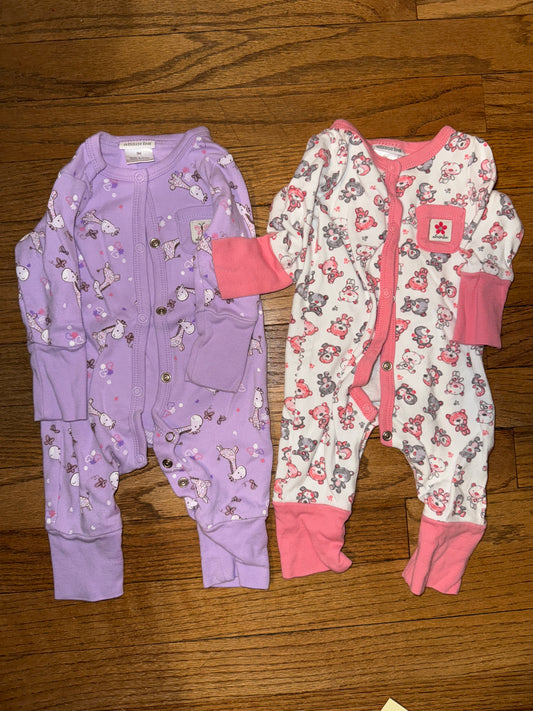 Long sleeve pjs VGUC - size Month - 0-3 / 3M