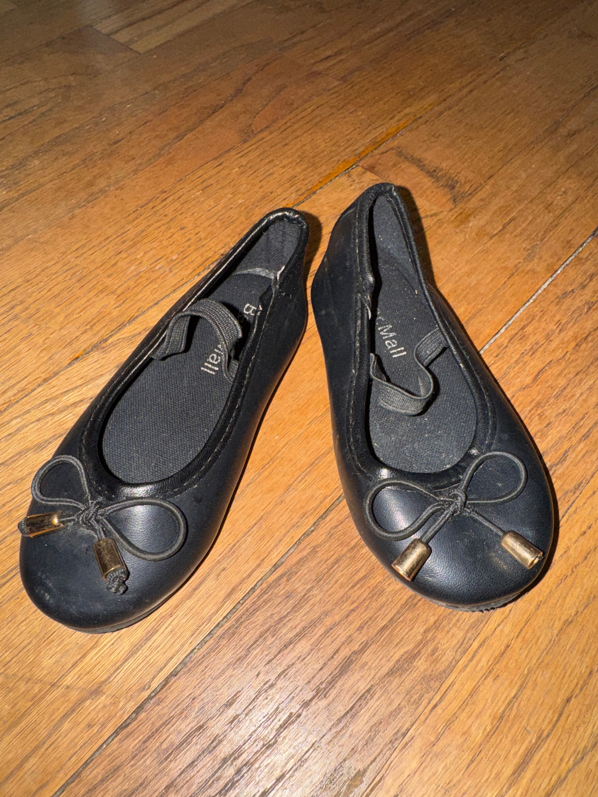 Black flats with bows VGUC dress shoes - size Shoes - Toddler 6 1/2