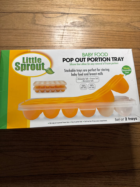 Pop out portion tray Food milk storage EUC