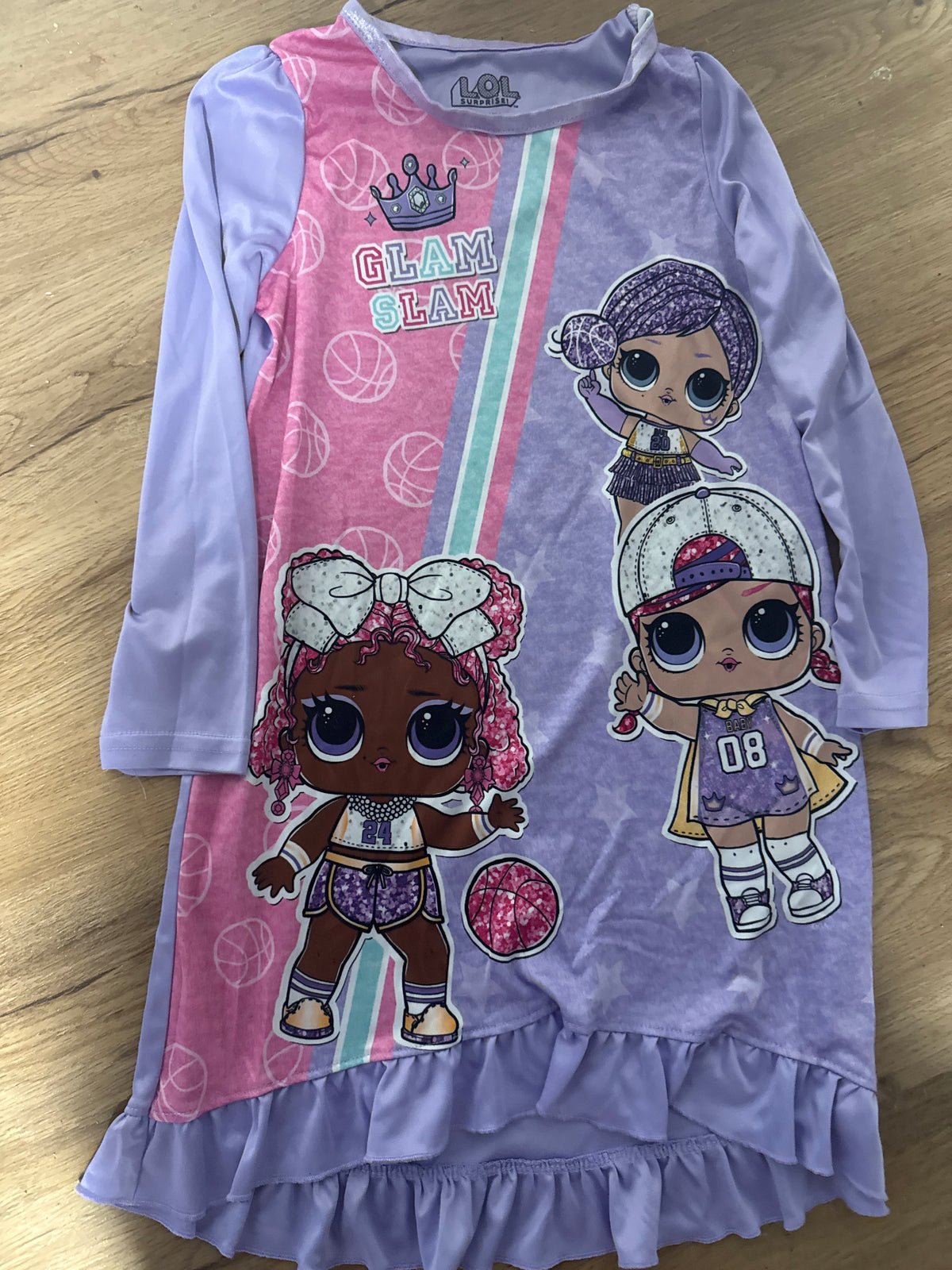 LOL surprise long sleeve Nightgown GUC 6 - size Youth - 6 (S)