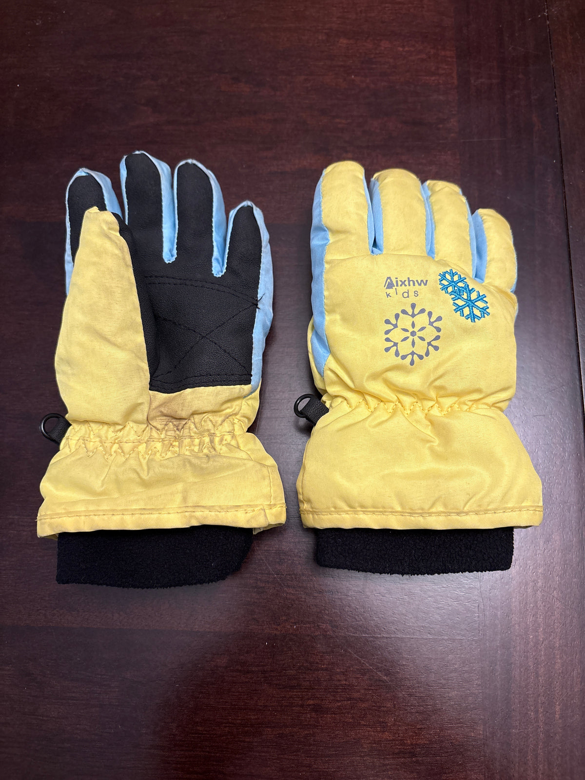 Yellow waterproof glove Youth XS (2-5 years)