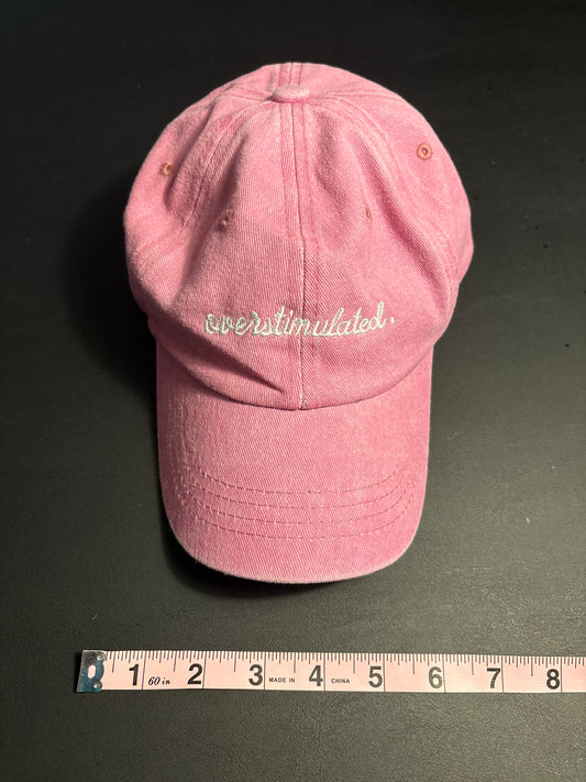 Pink overstimulated hat