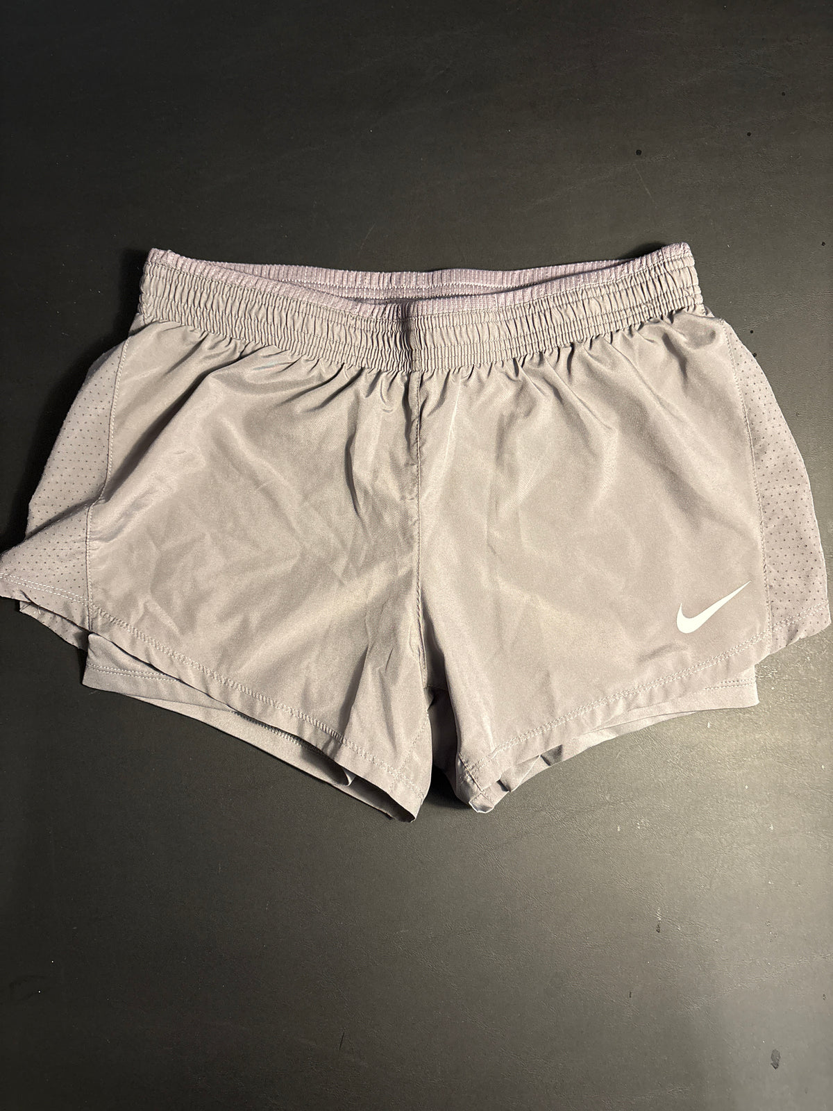 Grey Nike running shorts w shorts liner - size Women - M (8/10)