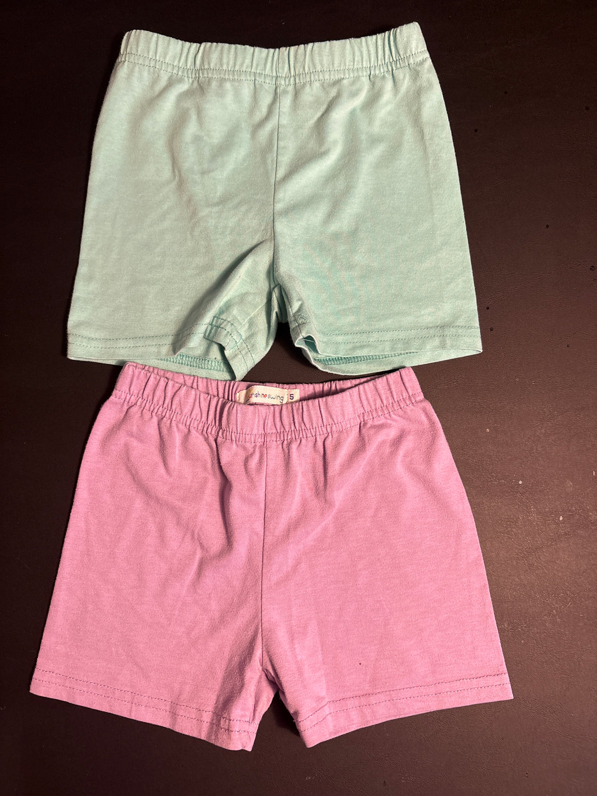 2 sunshine swing shorts Blue & purple - size Youth - 5 (XS)