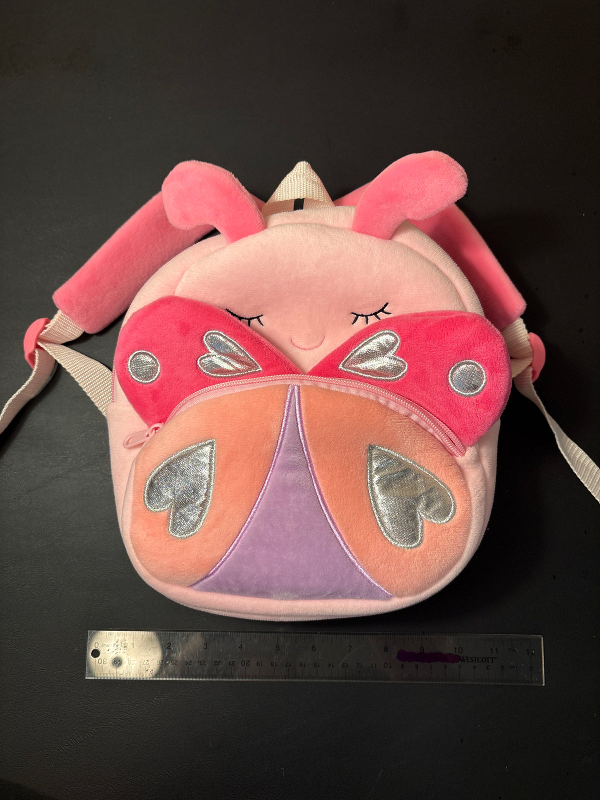 EUC small butterfly backpack, pink