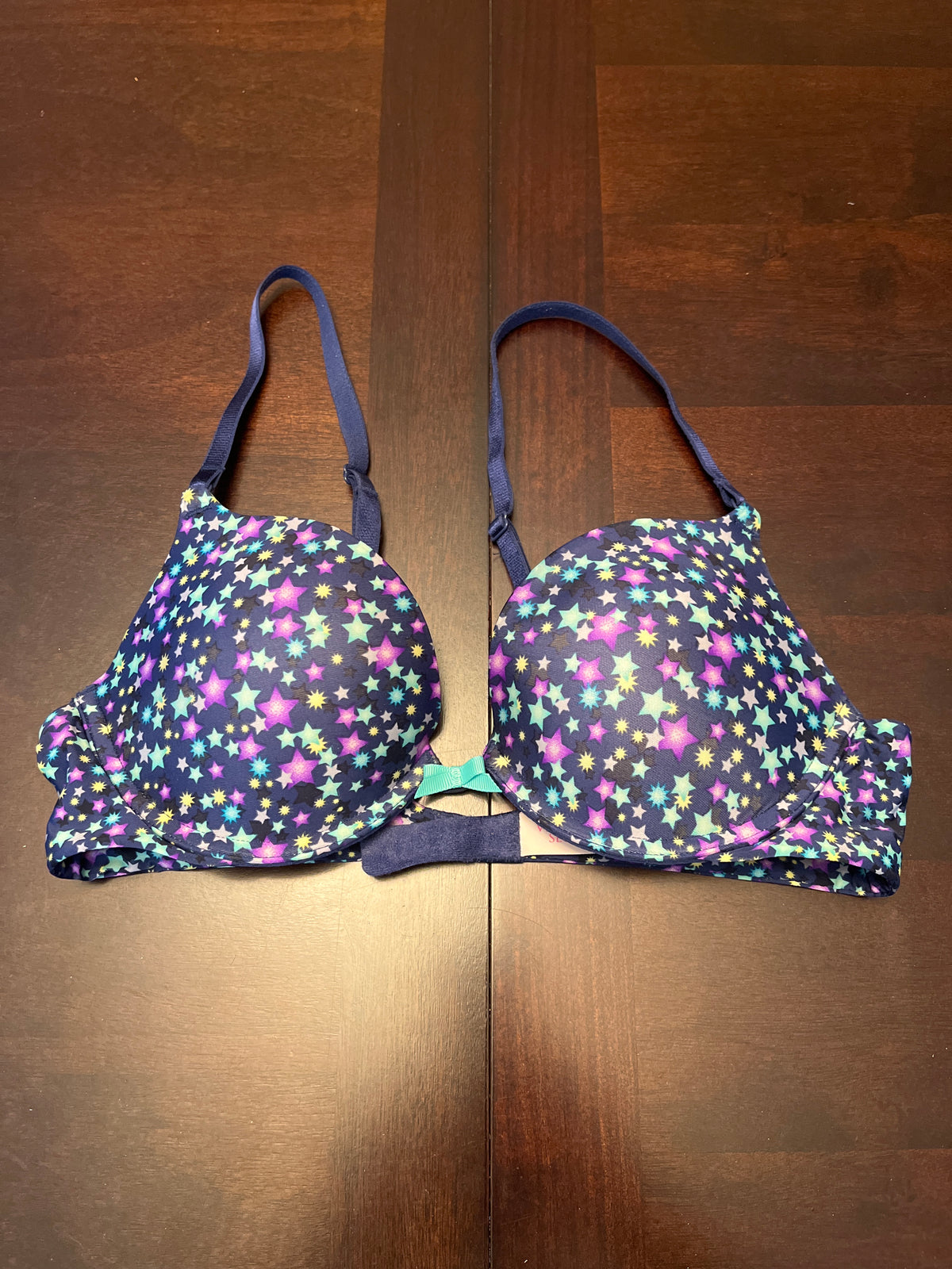 34B navy stars padded Victoria's Secret bra
