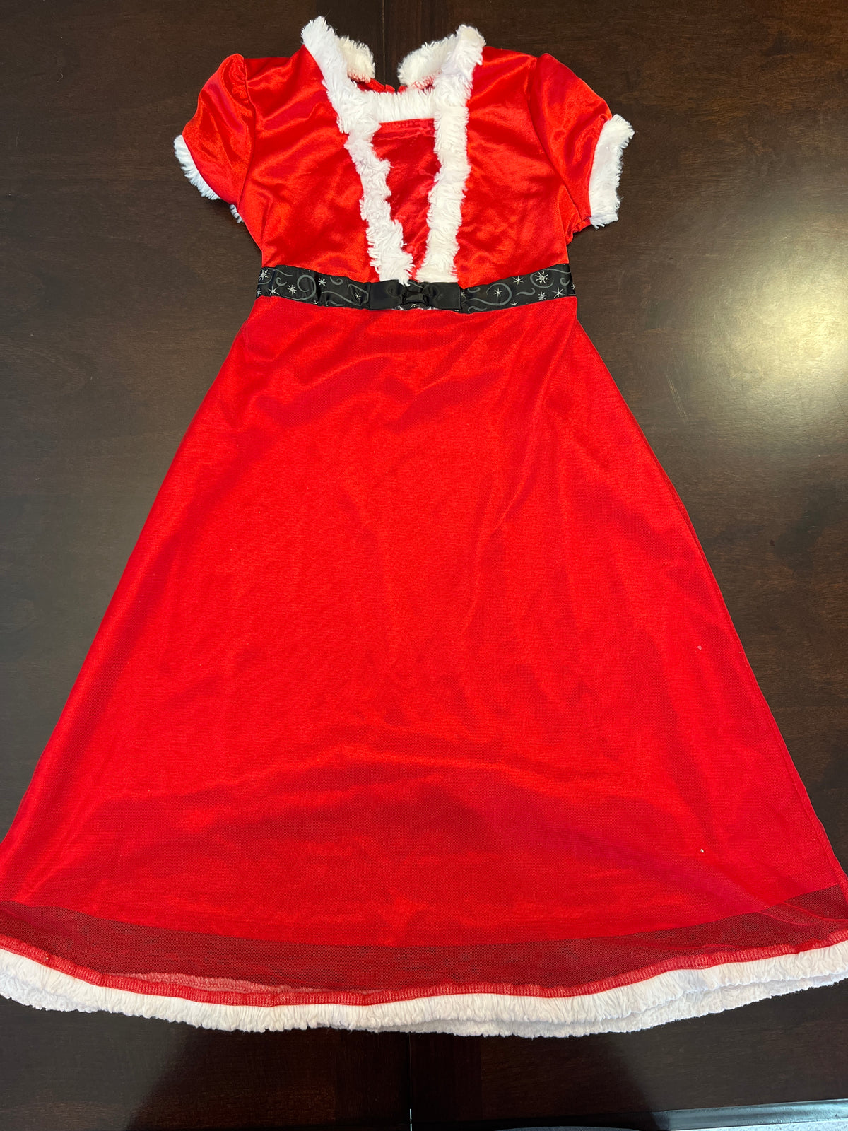 Mrs. Clause long red nightgown - size Youth - 4 (XS)