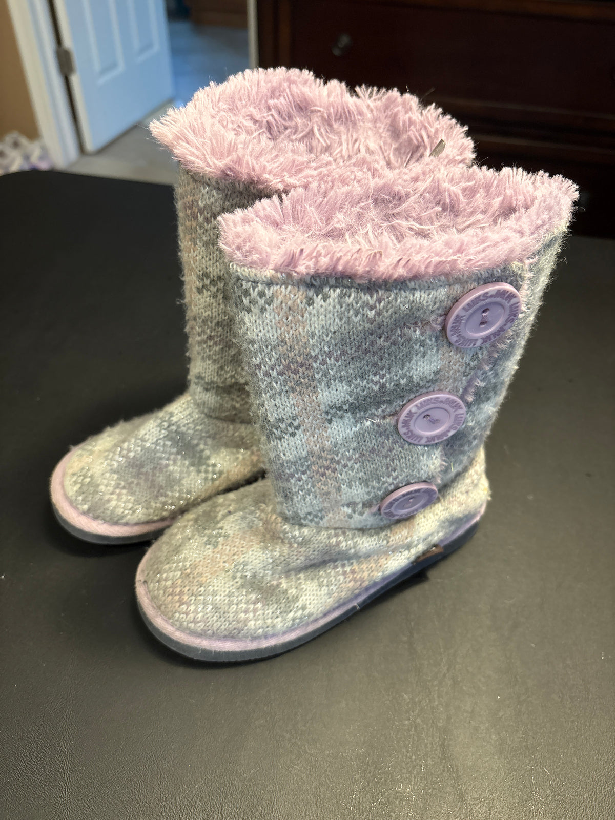 MukLuks grey/purple boots size 12 - size Shoes - Kids 12