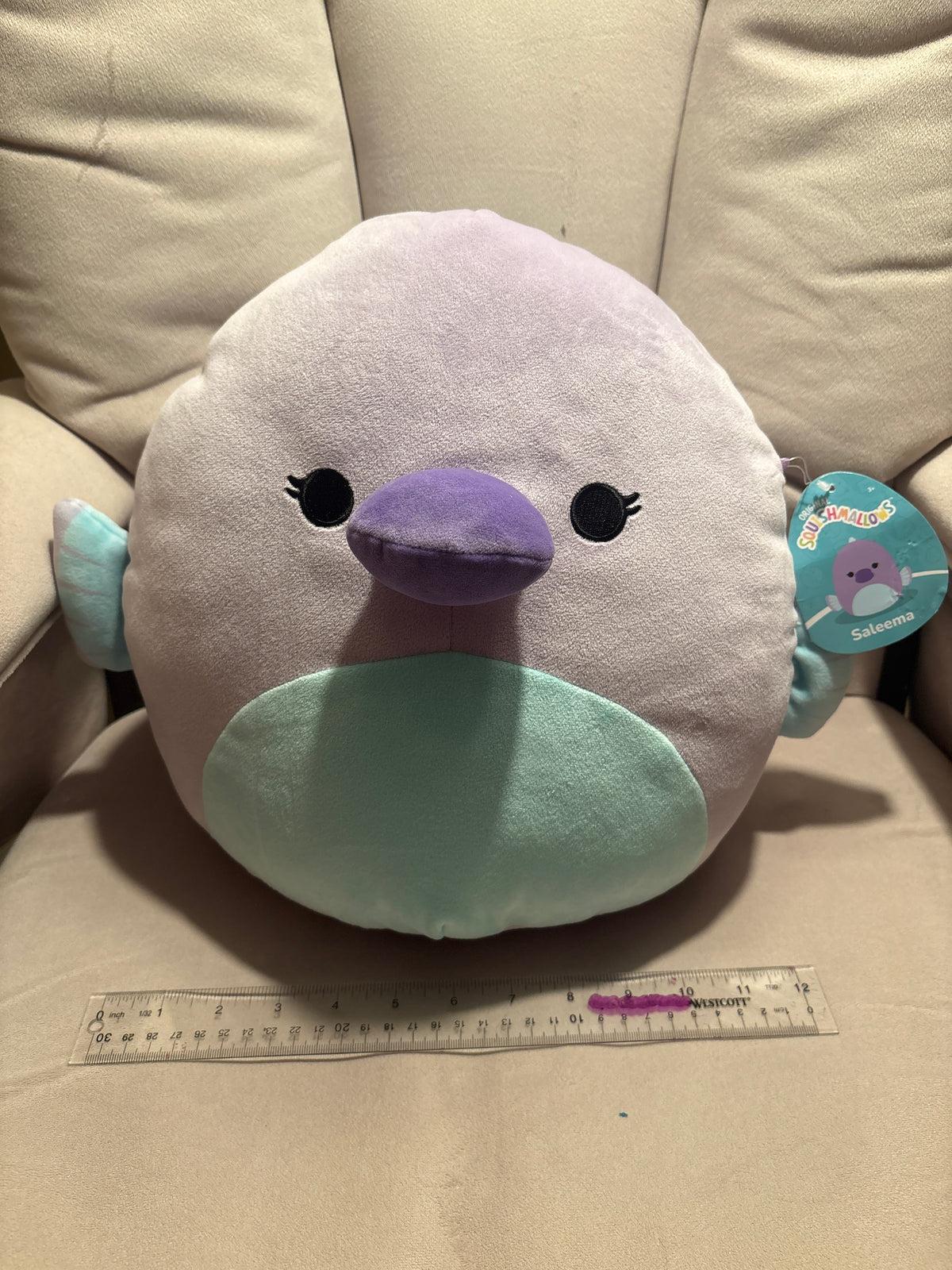 Saleema Squishmallow Paddlefish w/ tag 12