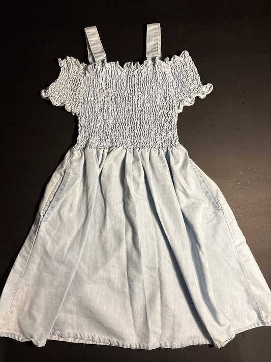Light blue off shoulder dress - size Youth - 10 (L)