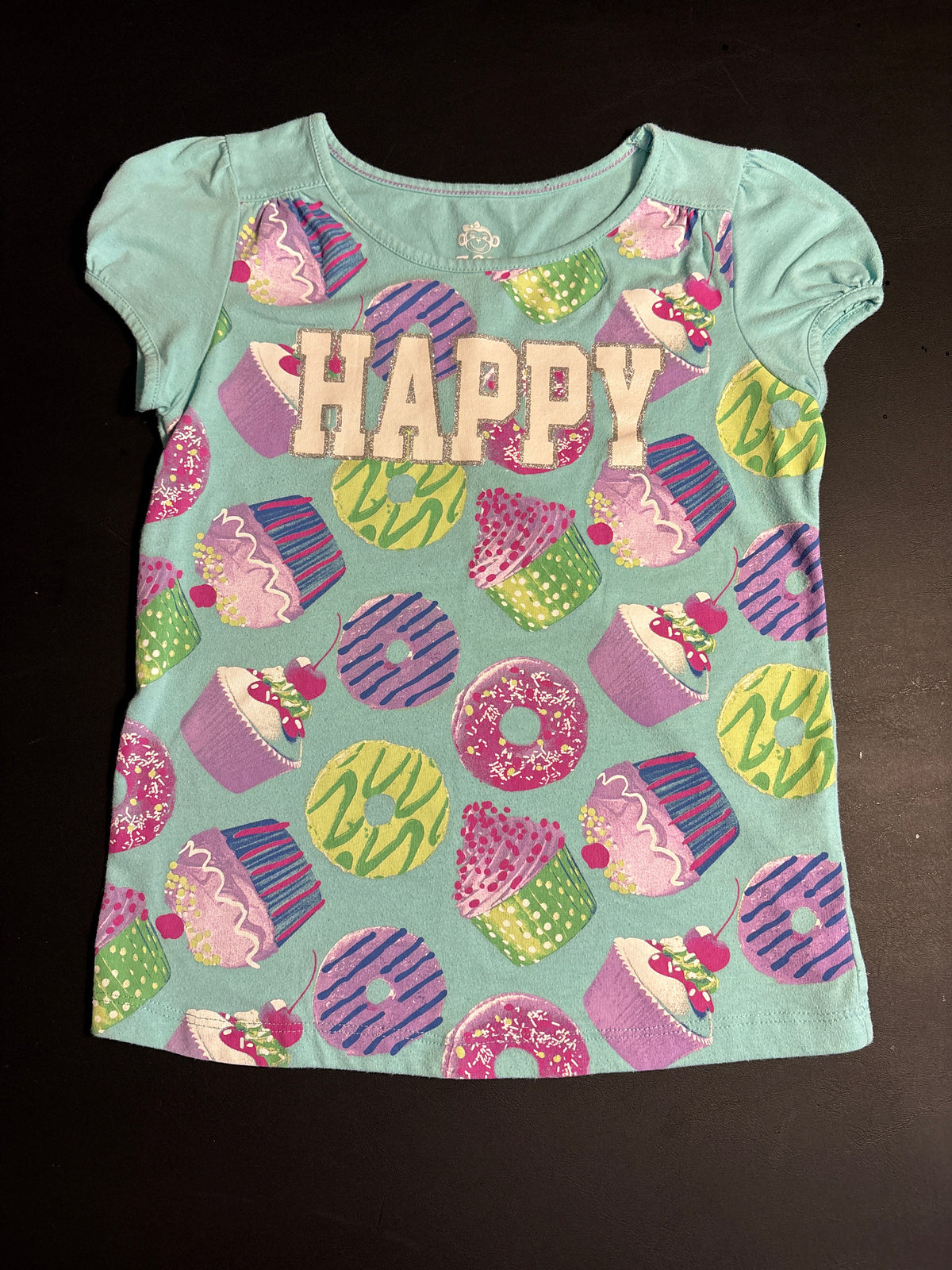 Happy donuts & cupcakes tshirt - size Youth - 8 (M)