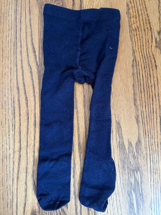 Navy thick tights - size Toddler - 2T