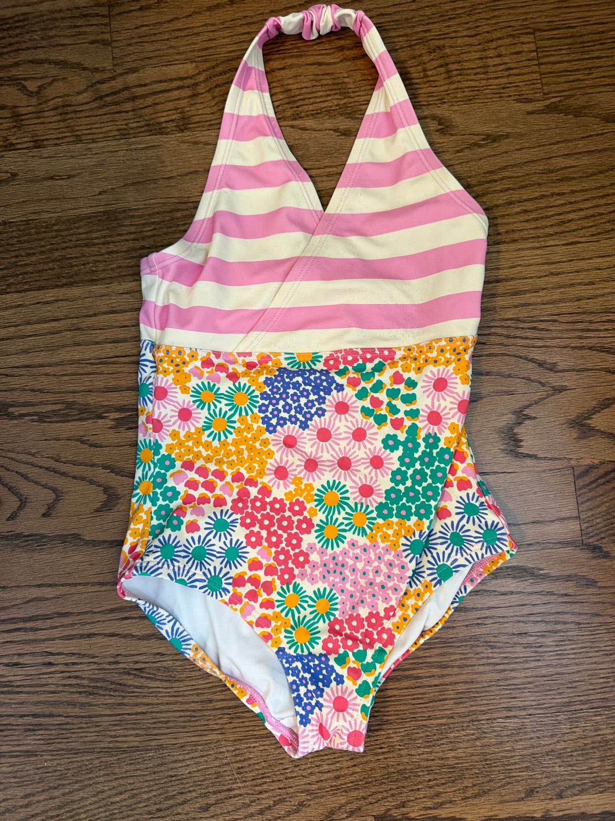 Hanna Anderson swimsuit Halt top - size Youth - 6 (S)