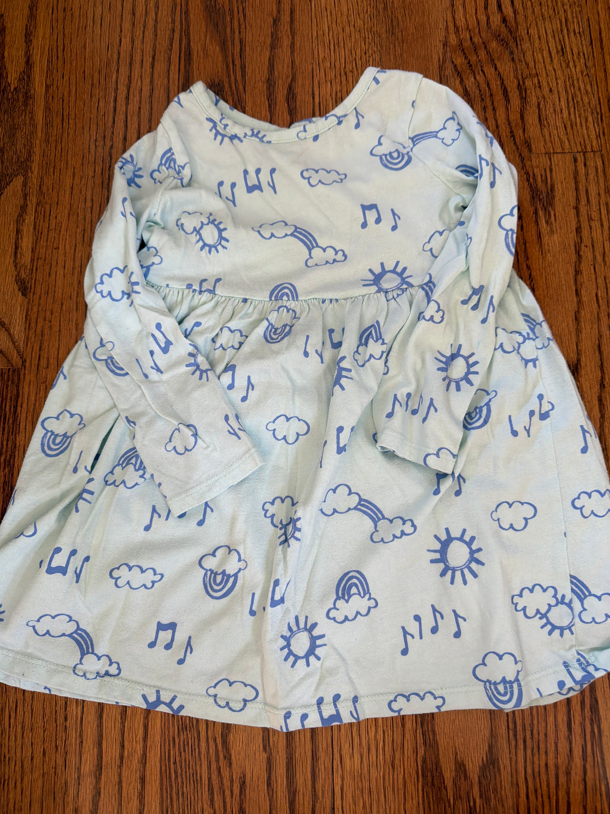 Cat & Jack cotton dress Rainbow and clouds - size Toddler - 4T