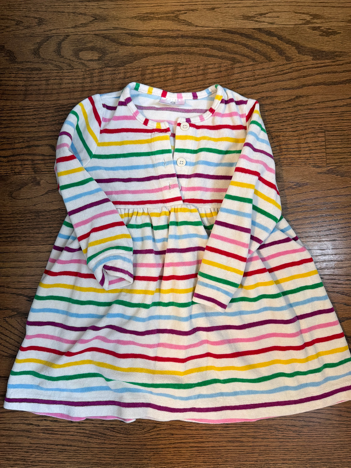 Hanna Anderson Striped terry - size Youth - 4 (XS)