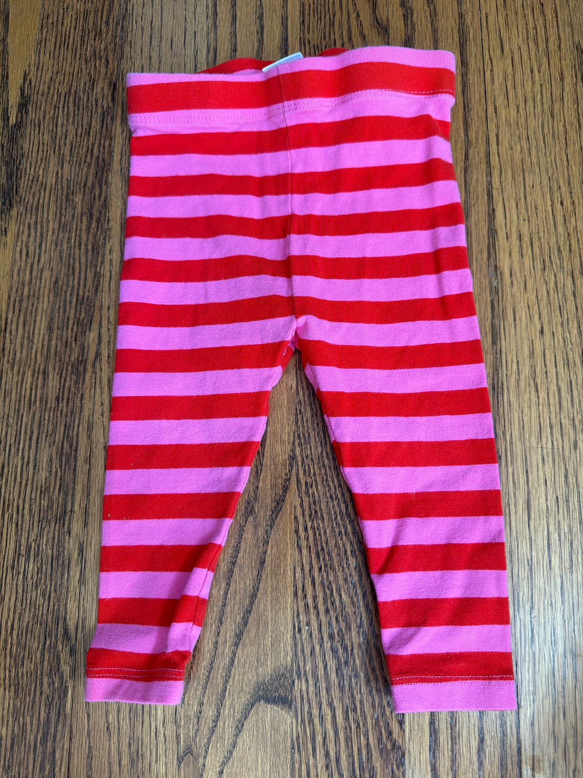 Joe fresh leggings Pink/ red striped - size Month - 6-12