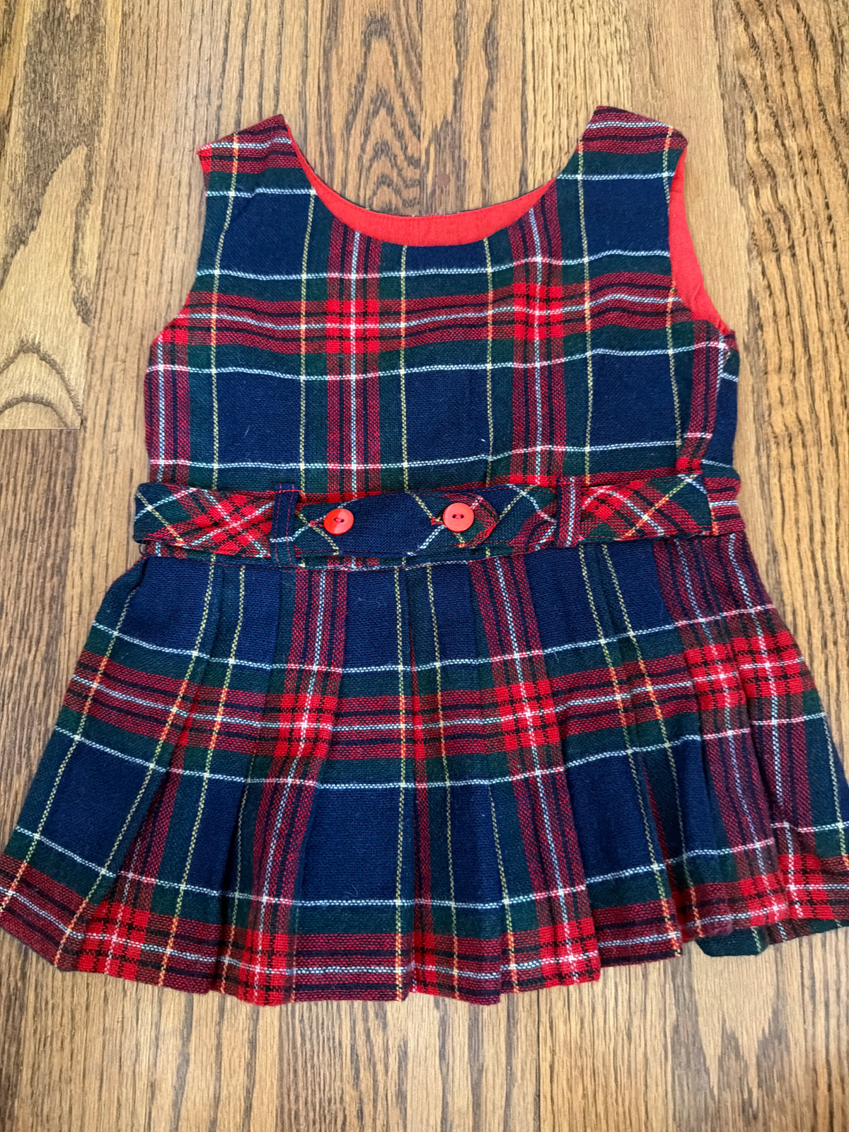 Vintage plaid jumper - size Toddler - 2T