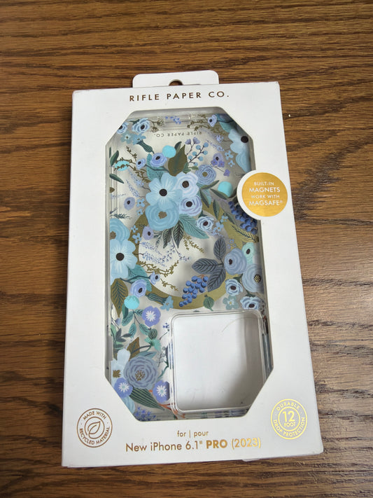 Blue flower iPhone case 6.1PRO