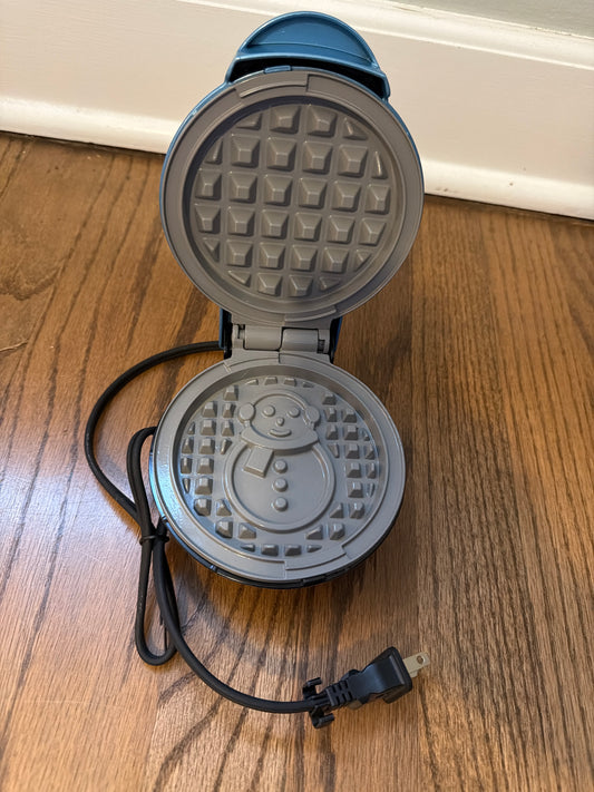 Snowman waffle iron Mini size