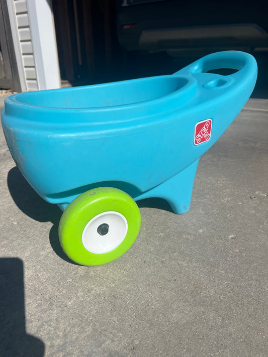 Step 2 wheelbarrow 14 high, 23 wide