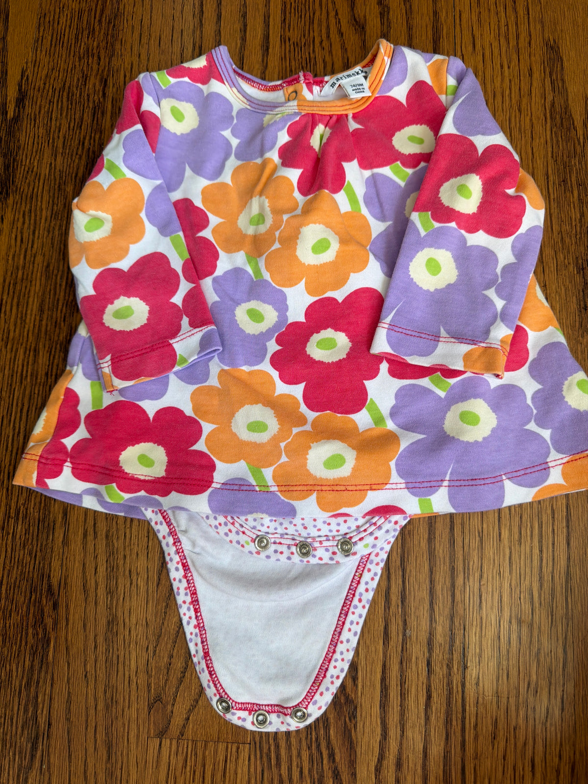 Marimekko floral onesie - size Month - 6-9 / 9M