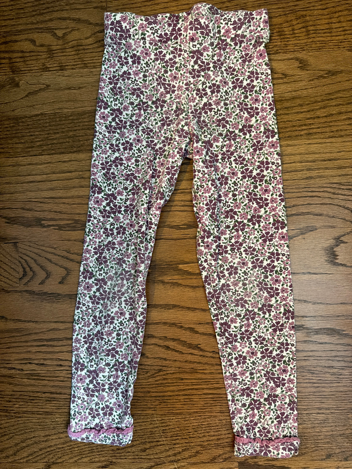 Purple flower leggings Size 4/5 - size Toddler - 4T