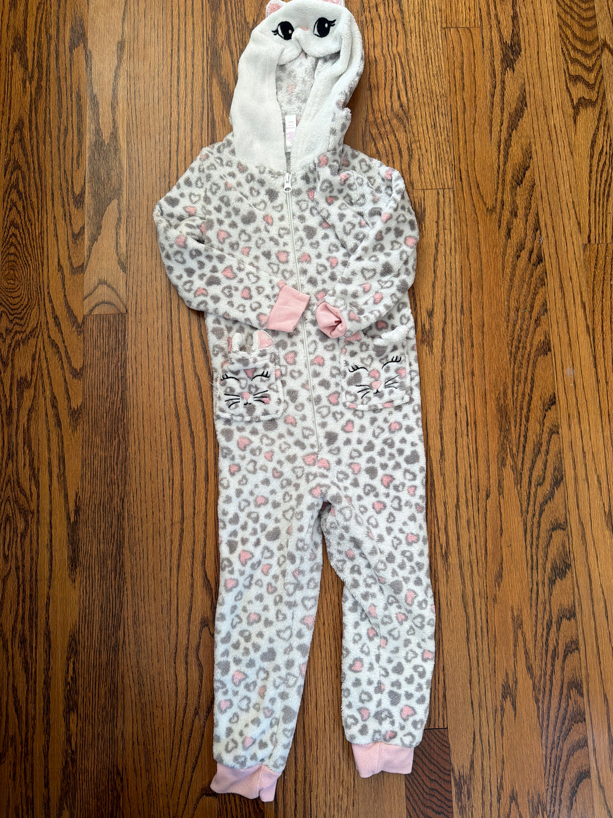 Cat fleece onesie With hood - size Toddler - 4T
