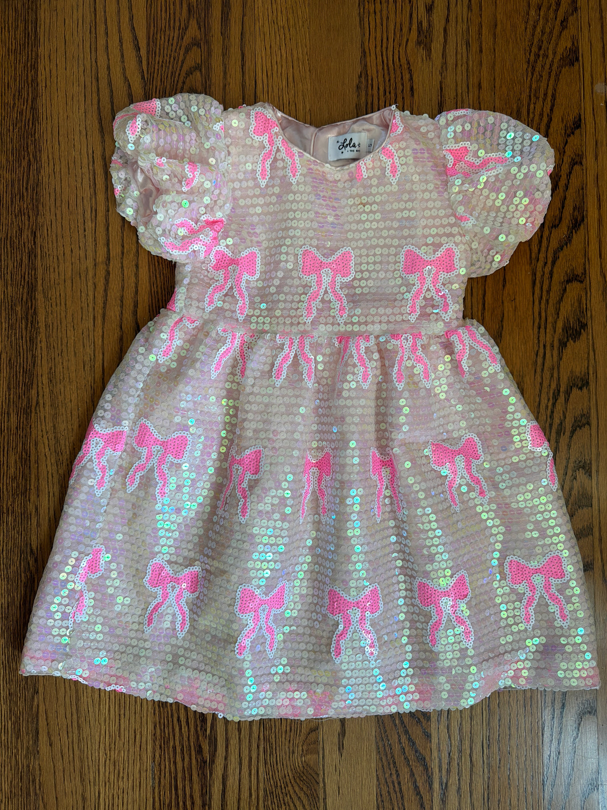 Sparkle bow dress - size Youth - 5 (XS)