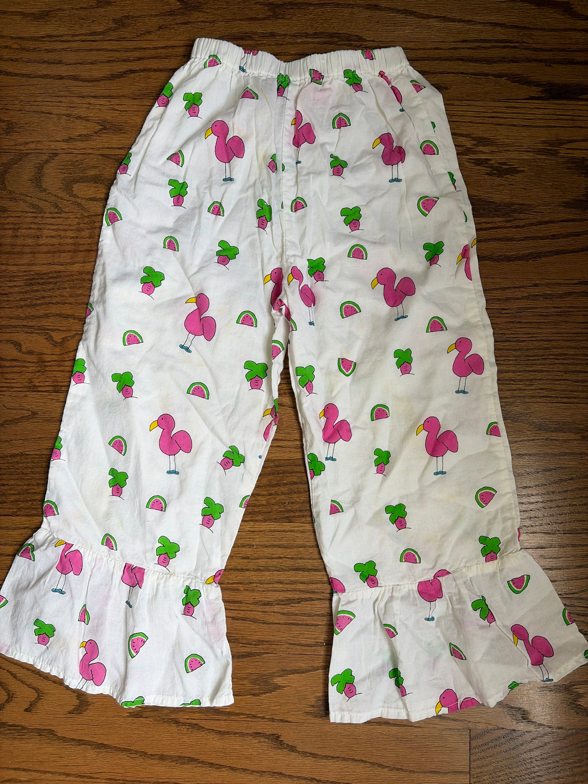 Ruffle Flamingo pants Size 6/8 - size Youth - 6 (S)