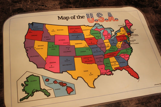 Placemat of USA