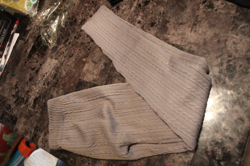 Grey Tights/leggings - size Youth - 7 (S)