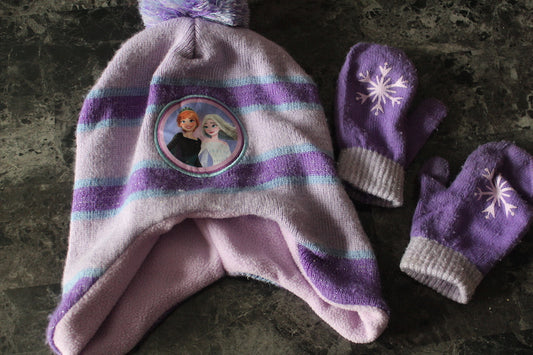 Frozen Hat/Gloves - size Toddler - 3T
