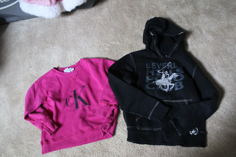 2 sweatshirts: Ralph Lauren/Calvin Klei - size Youth - 6 (S)